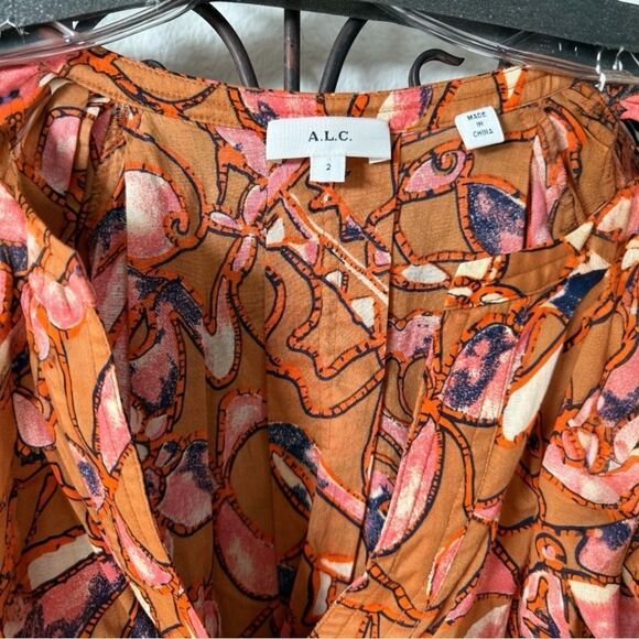 ALC cotton bronze blouse. Oversized and cool & light for spring/summer. - Picture 4 of 8